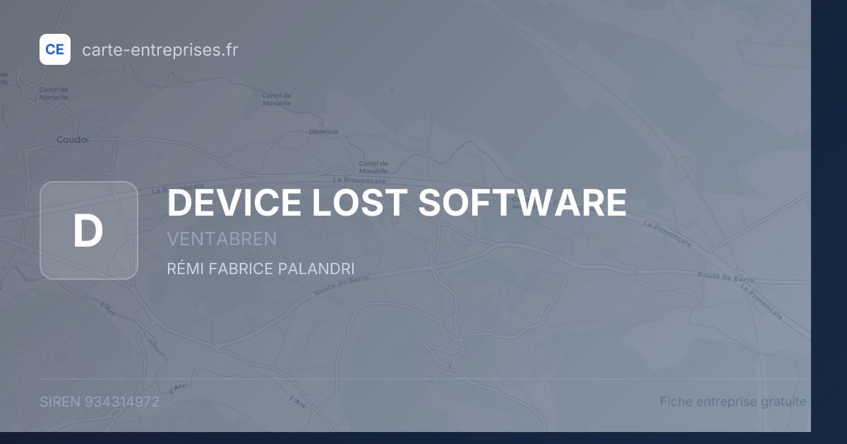DEVICE LOST SOFTWARE — 934314972 — fiche entreprise