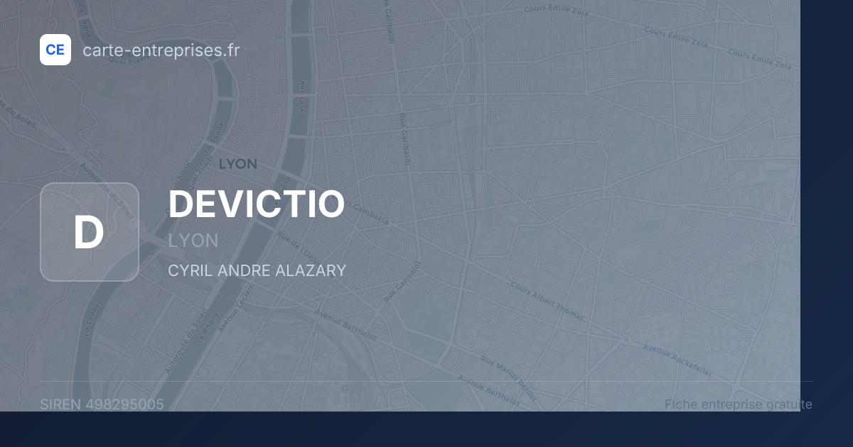 DEVICTIO — 498295005 — fiche entreprise