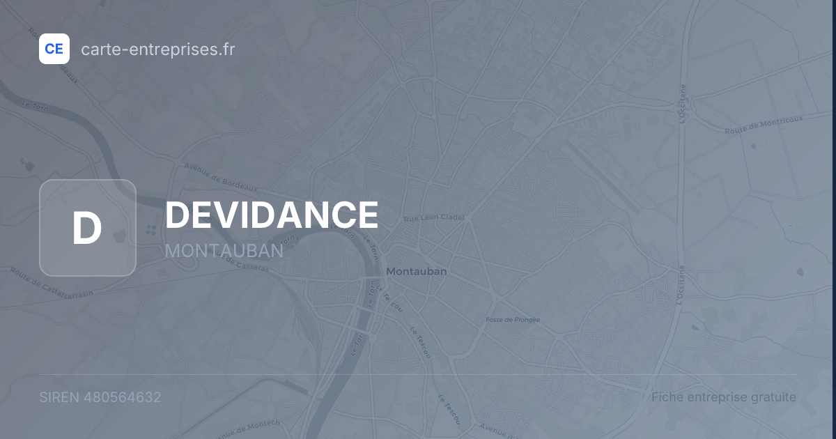 DEVIDANCE — 480564632 — fiche entreprise
