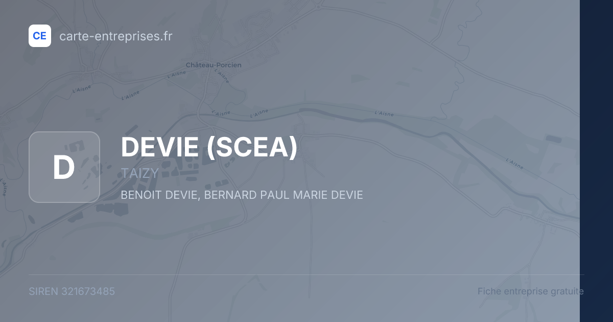 DEVIE (SCEA) — 321673485 — fiche entreprise