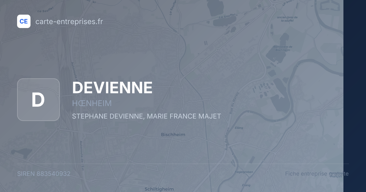 DEVIENNE — 883540932 — fiche entreprise