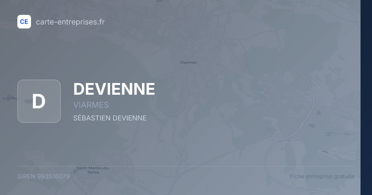 DEVIENNE — 993516079 — fiche entreprise