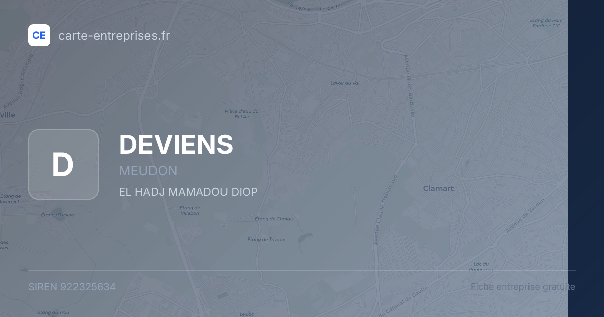 DEVIENS — 922325634 — fiche entreprise