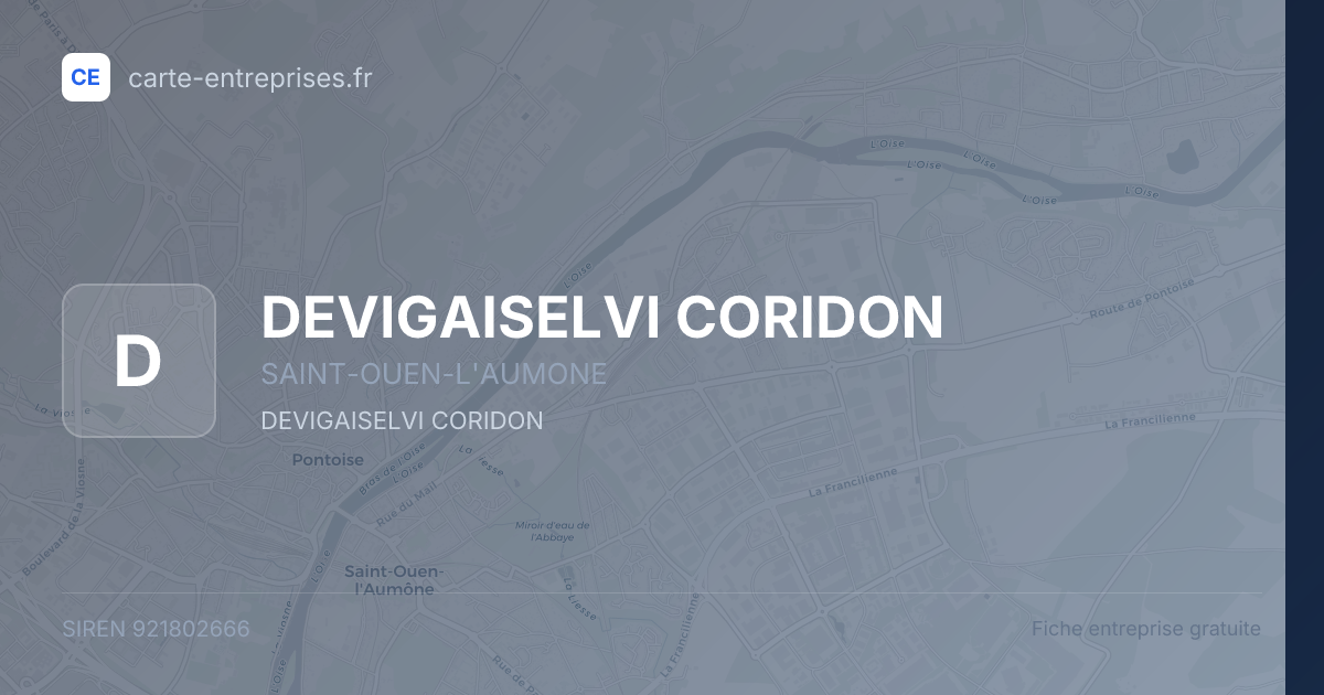 DEVIGAISELVI CORIDON — 921802666 — fiche entreprise