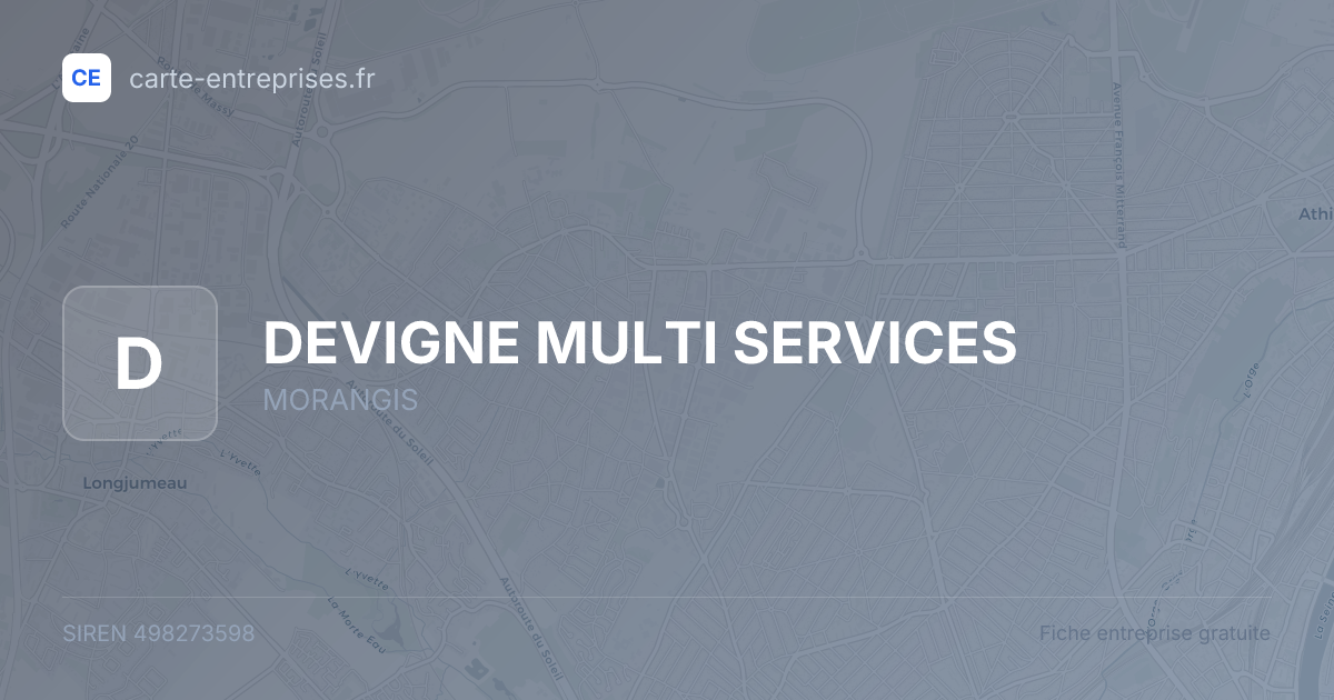 DEVIGNE MULTI SERVICES — 498273598 — fiche entreprise
