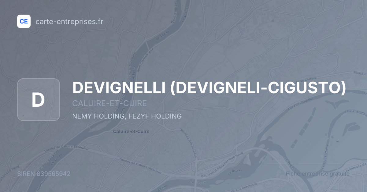 DEVIGNELLI (DEVIGNELI-CIGUSTO) — 839565942 — fiche entreprise
