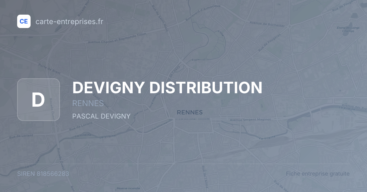DEVIGNY DISTRIBUTION — 818566283 — fiche entreprise