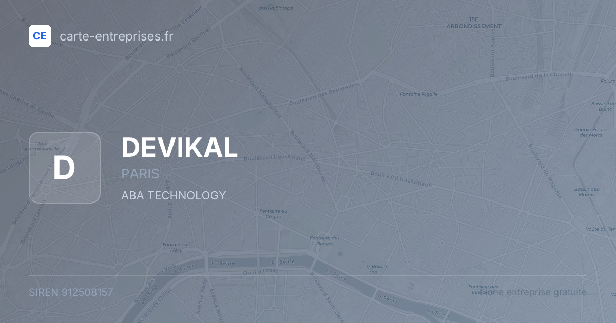 DEVIKAL — 912508157 — fiche entreprise