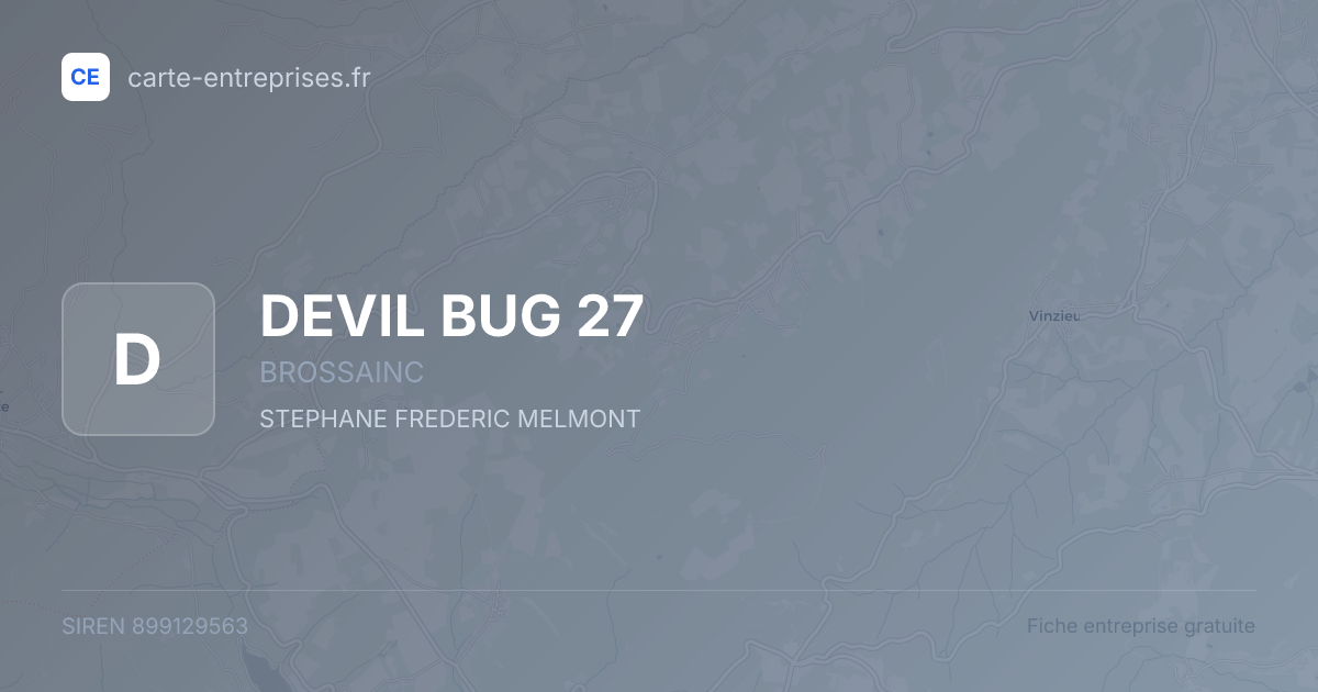 DEVIL BUG 27 — 899129563 — fiche entreprise