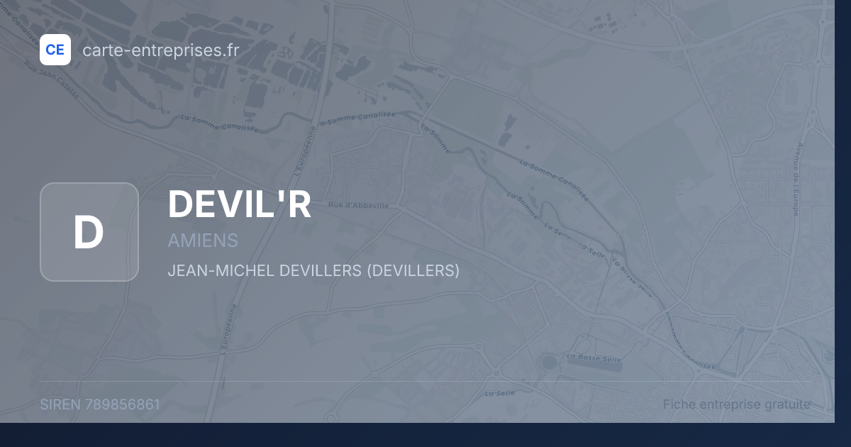 DEVIL'R — 789856861 — fiche entreprise