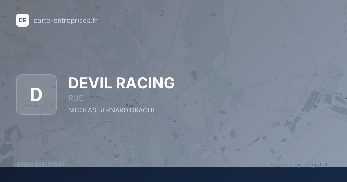DEVIL RACING — 881657597 — fiche entreprise