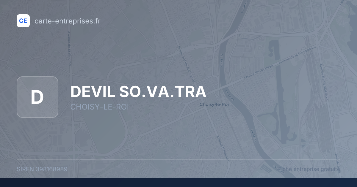DEVIL SO.VA.TRA — 398168989 — fiche entreprise