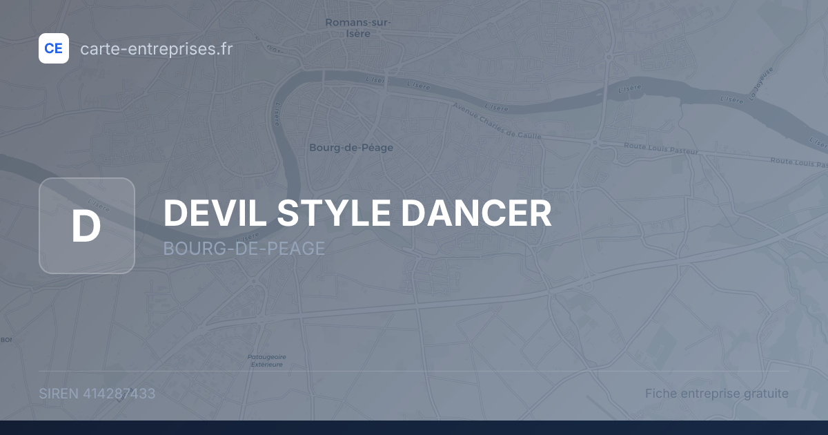 DEVIL STYLE DANCER — 414287433 — fiche entreprise