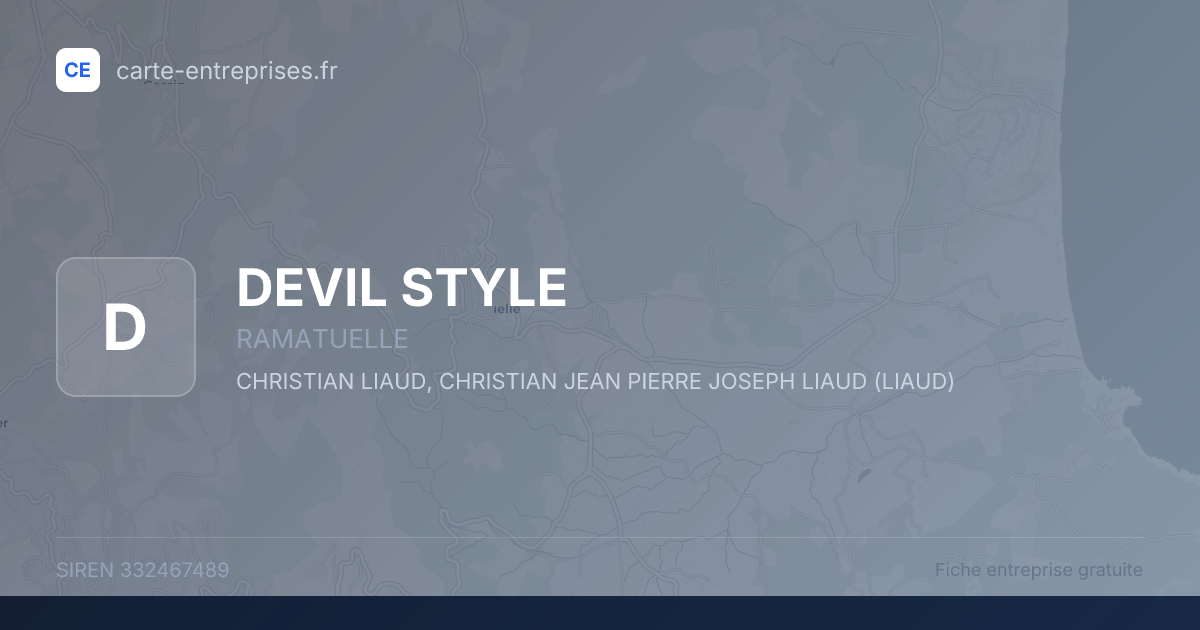 DEVIL STYLE — 332467489 — fiche entreprise