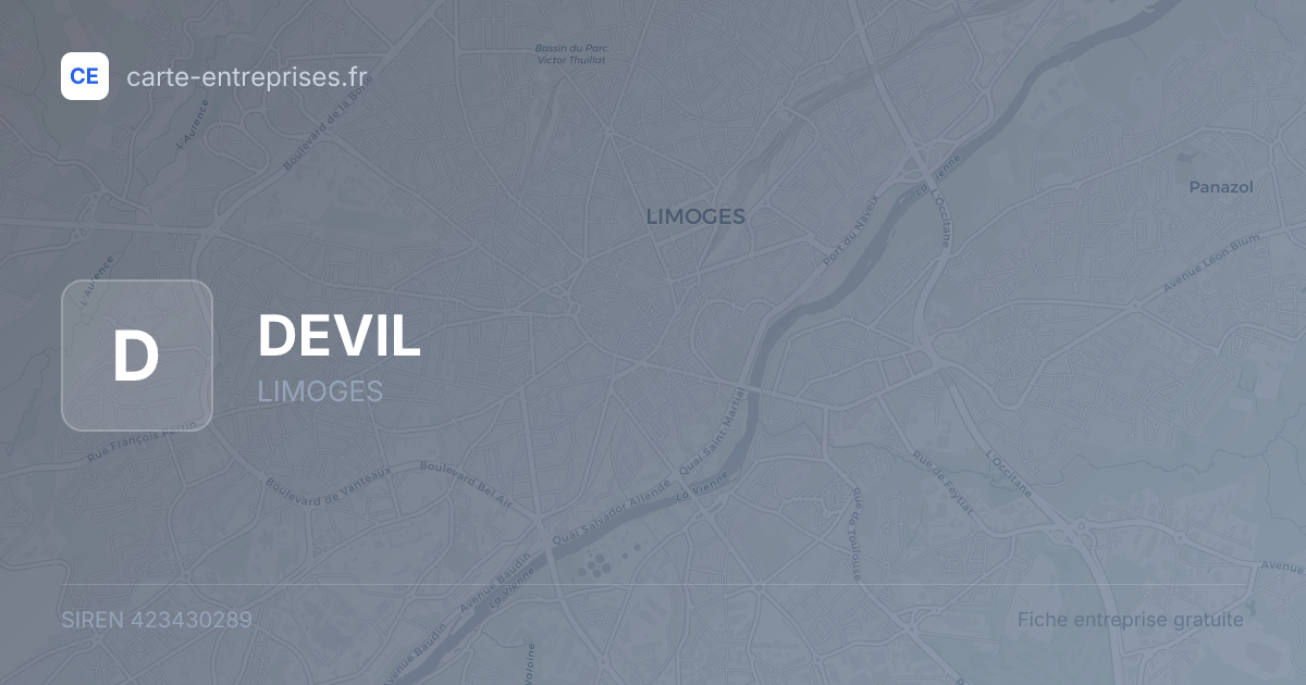 DEVIL — 423430289 — fiche entreprise
