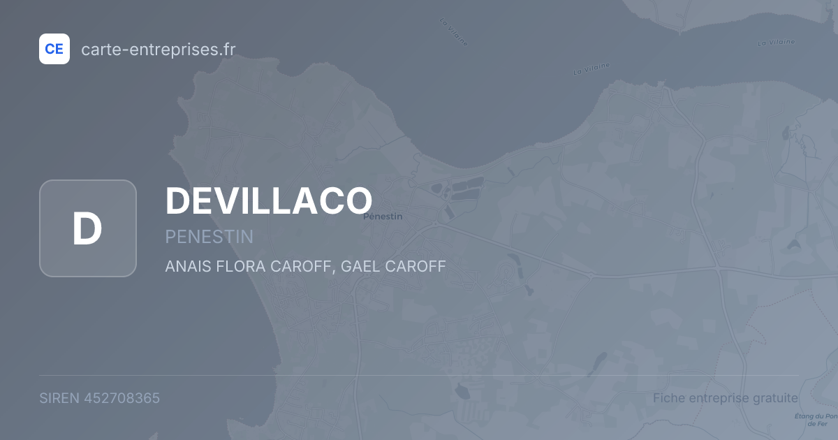 DEVILLACO — 452708365 — fiche entreprise