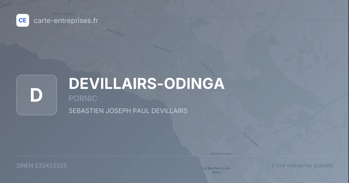 DEVILLAIRS-ODINGA — 533422325 — fiche entreprise