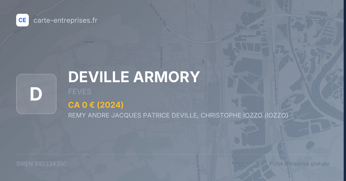 DEVILLE ARMORY — 892334350 — fiche entreprise