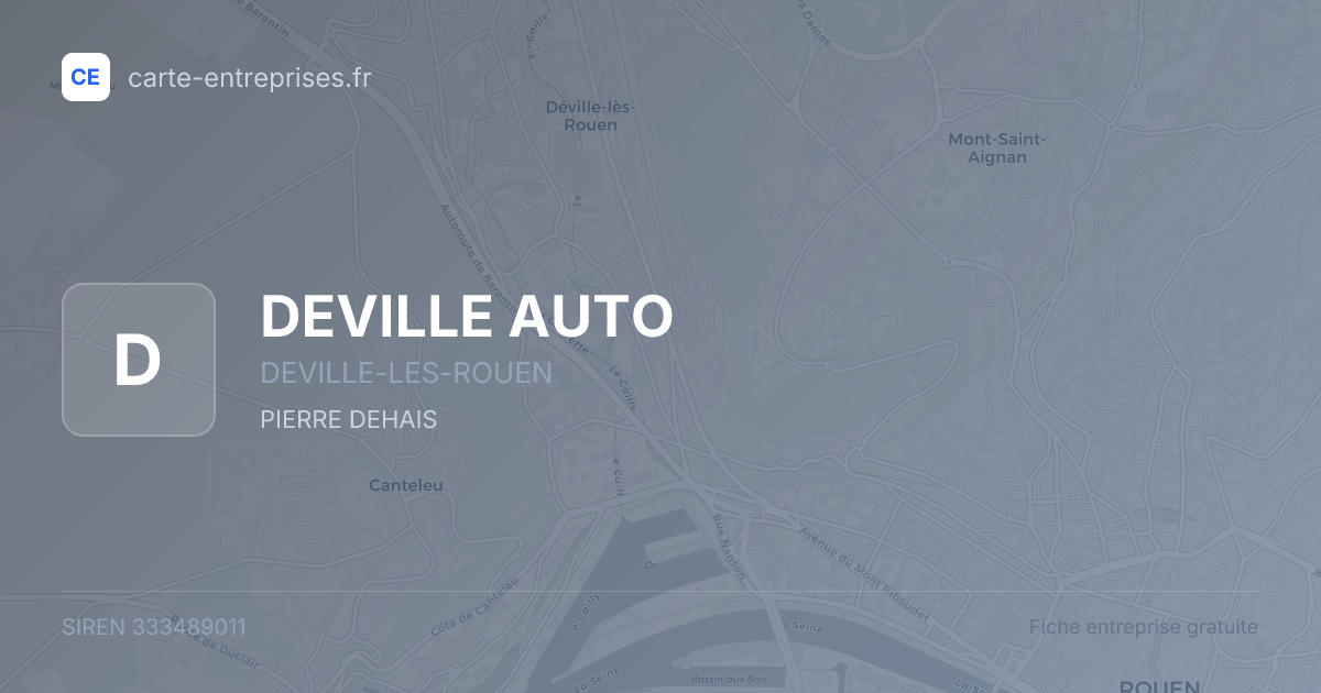 DEVILLE AUTO — 333489011 — fiche entreprise