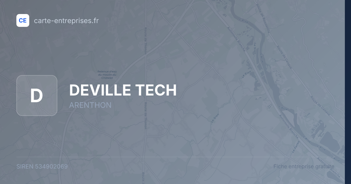 DEVILLE TECH — 534902069 — fiche entreprise