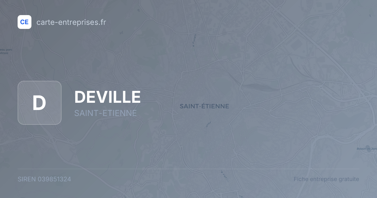 DEVILLE — 039851324 — fiche entreprise