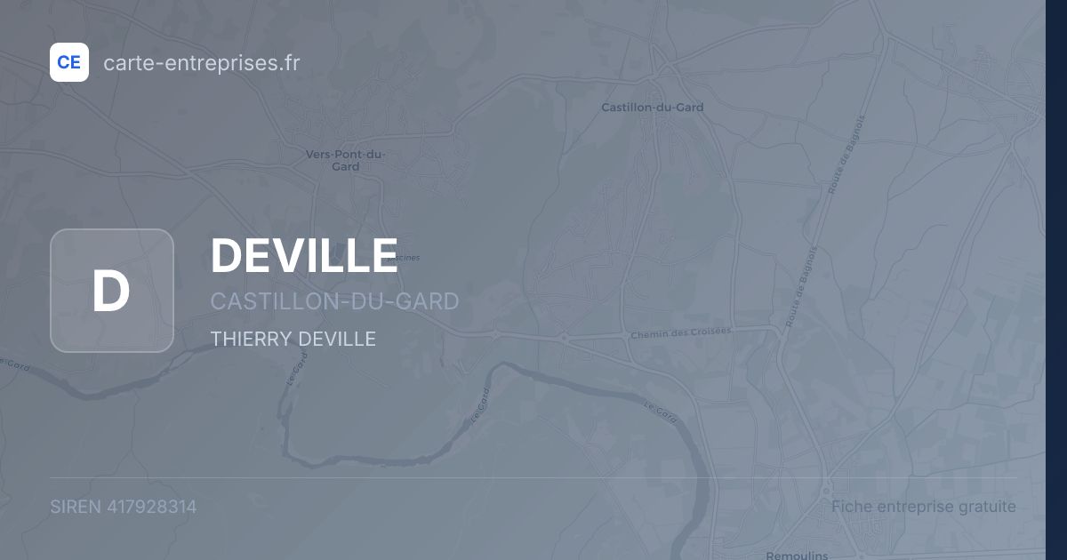 DEVILLE — 417928314 — fiche entreprise