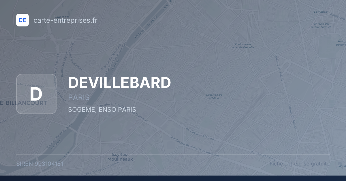 DEVILLEBARD — 993104181 — fiche entreprise