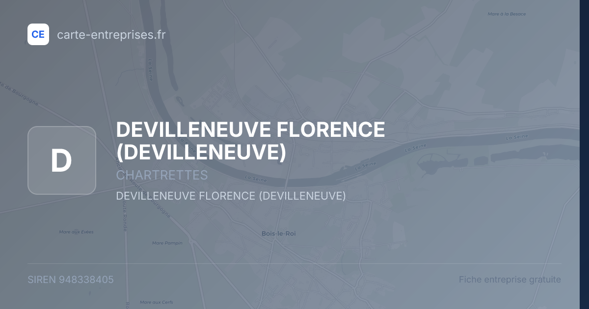 DEVILLENEUVE FLORENCE (DEVILLENEUVE) — 948338405 — fiche entreprise