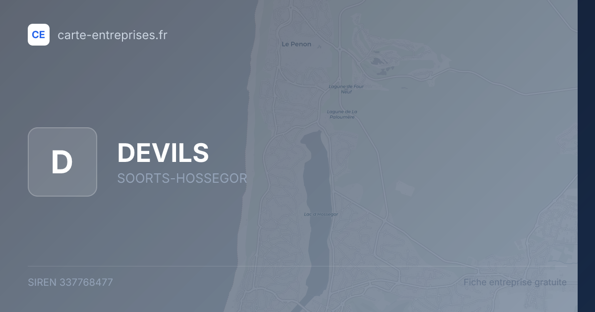 DEVILS — 337768477 — fiche entreprise