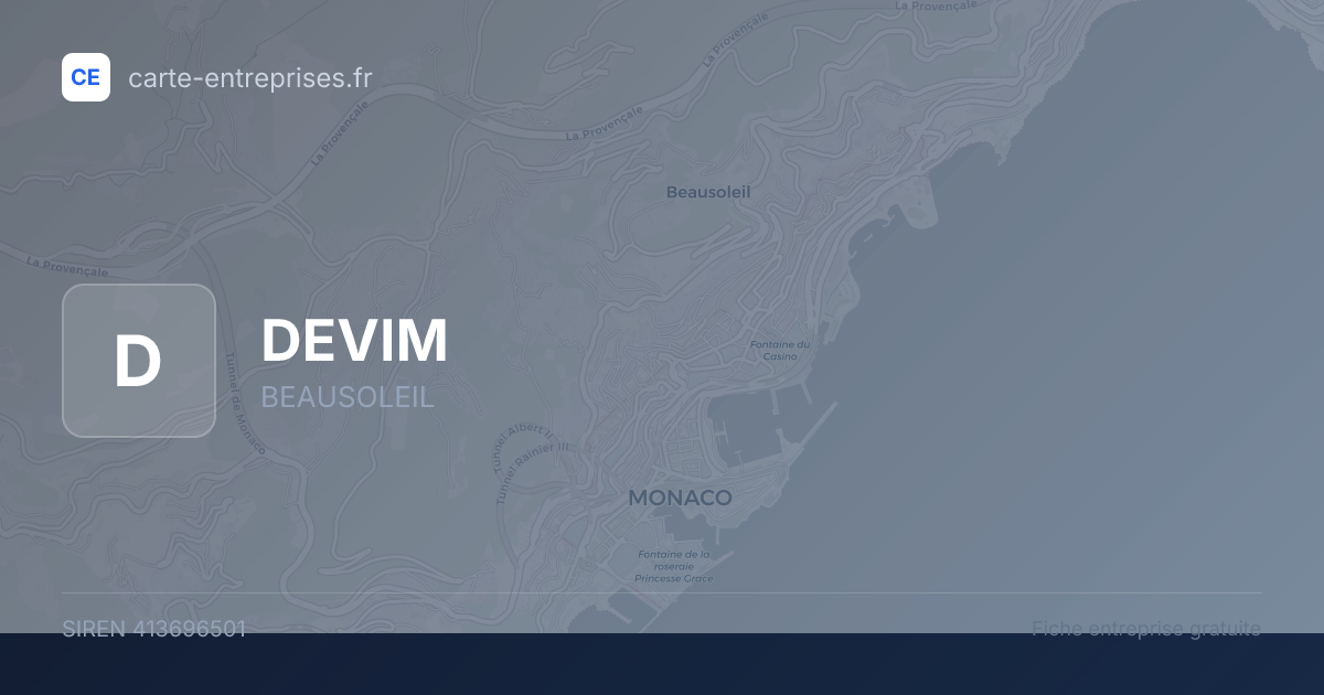 DEVIM — 413696501 — fiche entreprise