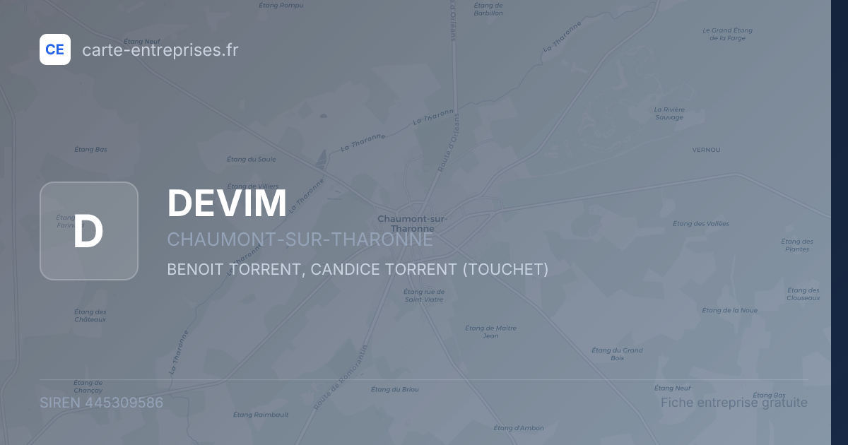 DEVIM — 445309586 — fiche entreprise