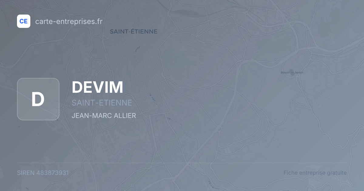 DEVIM — 483873931 — fiche entreprise