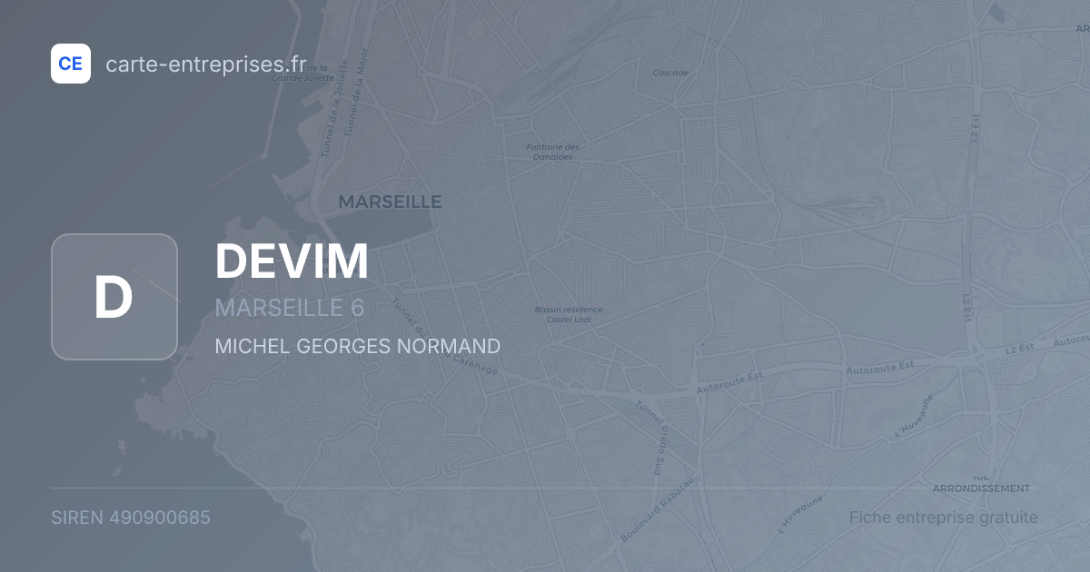 DEVIM — 490900685 — fiche entreprise