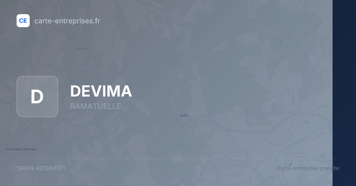 DEVIMA — 481384071 — fiche entreprise