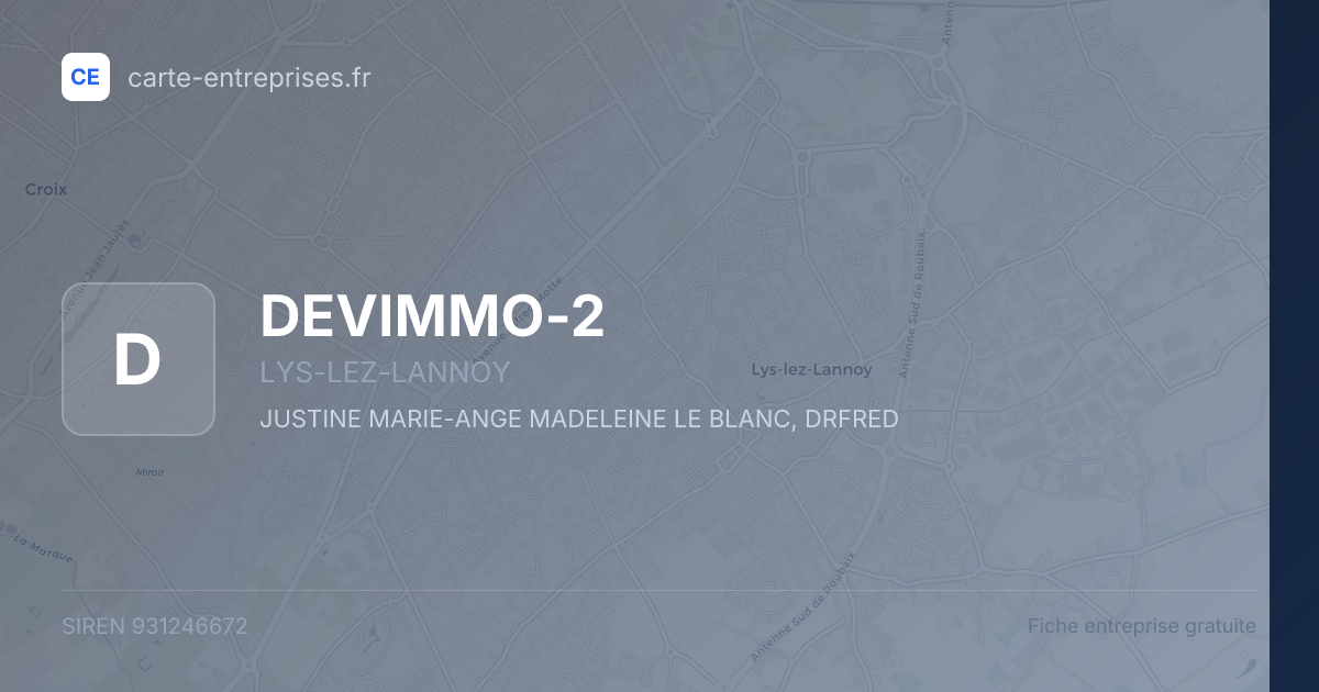 DEVIMMO-2 — 931246672 — fiche entreprise