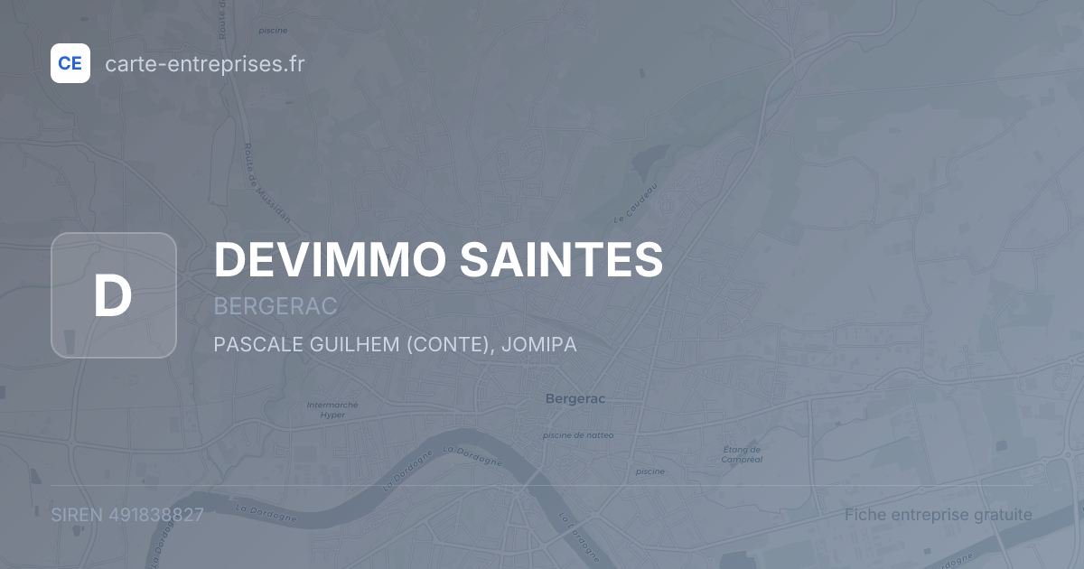 DEVIMMO SAINTES — 491838827 — fiche entreprise