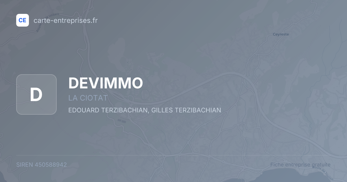 DEVIMMO — 450588942 — fiche entreprise