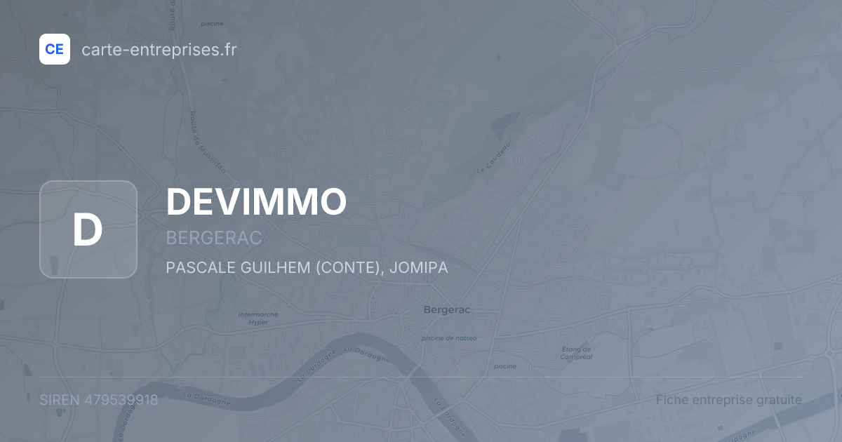 DEVIMMO — 479539918 — fiche entreprise