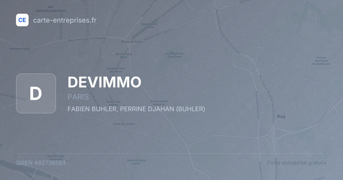 DEVIMMO — 482736584 — fiche entreprise