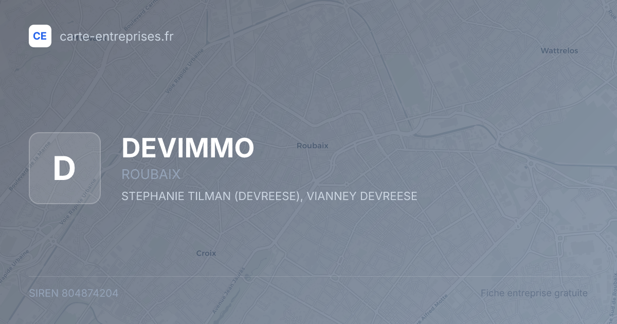 DEVIMMO — 804874204 — fiche entreprise