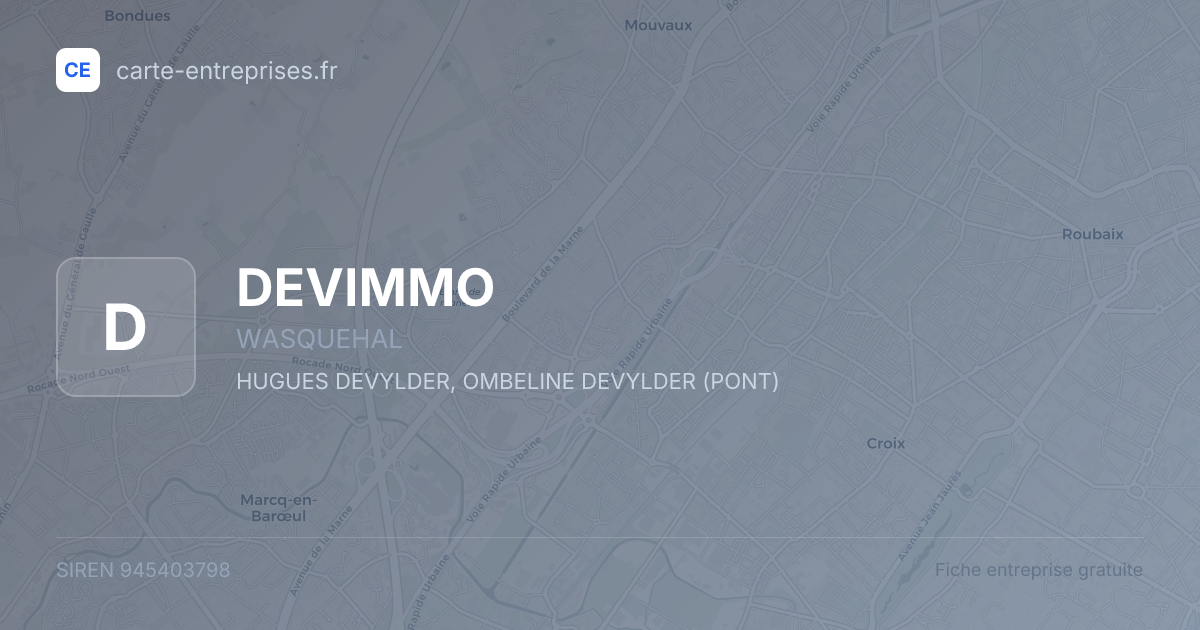 DEVIMMO — 945403798 — fiche entreprise