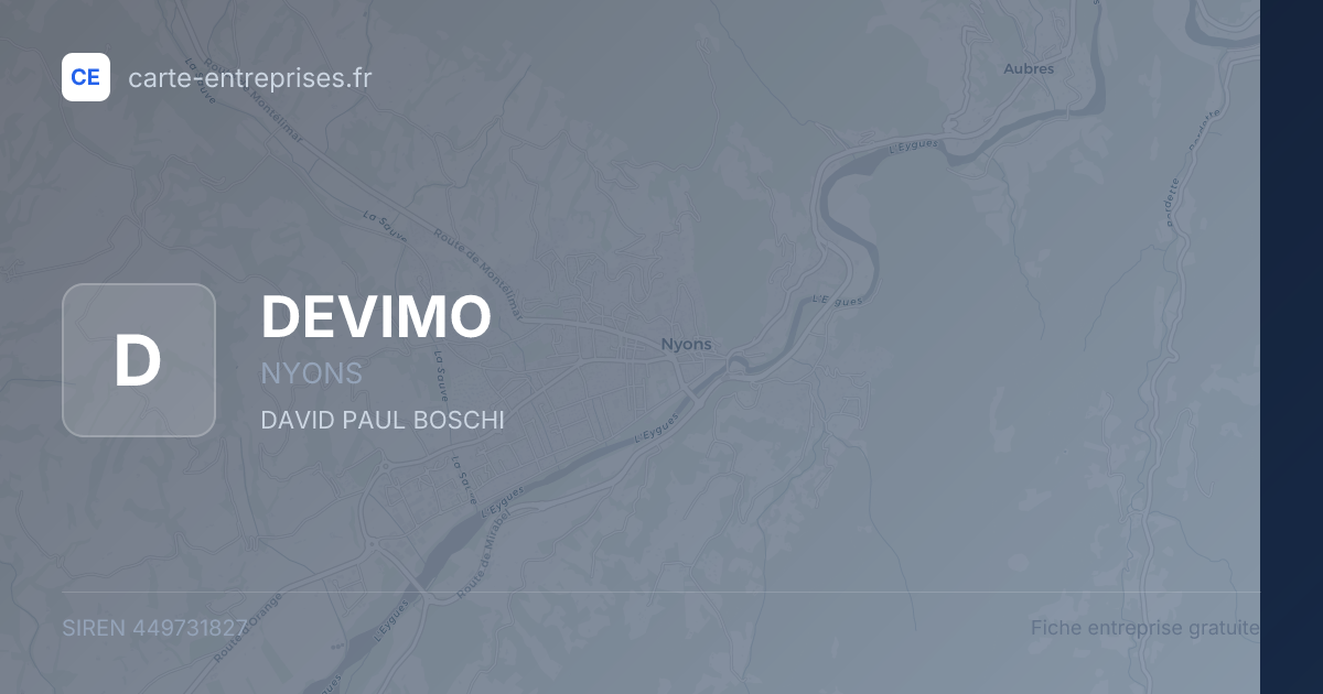DEVIMO — 449731827 — fiche entreprise