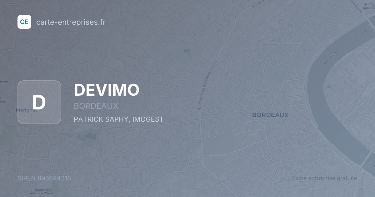 DEVIMO — 893694216 — fiche entreprise