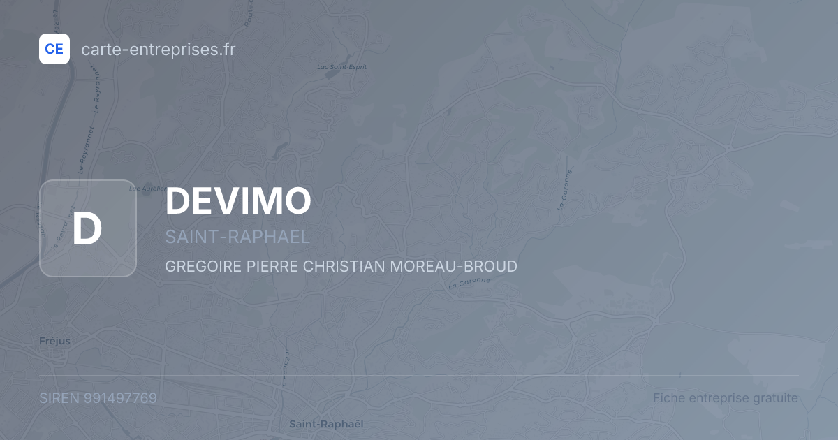 DEVIMO — 991497769 — fiche entreprise