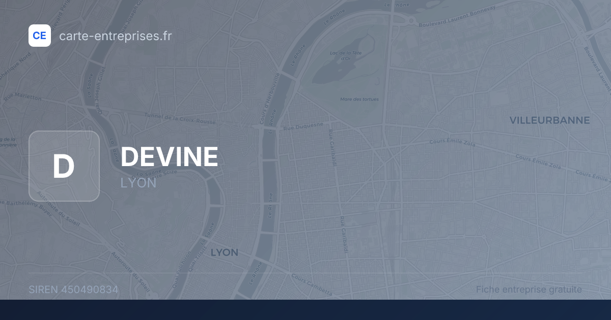 DEVINE — 450490834 — fiche entreprise