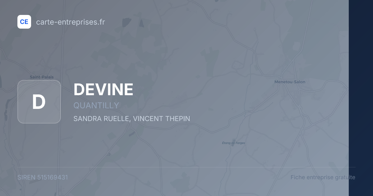DEVINE — 515169431 — fiche entreprise