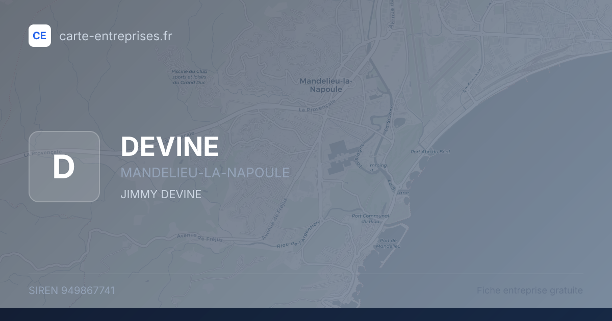 DEVINE — 949867741 — fiche entreprise