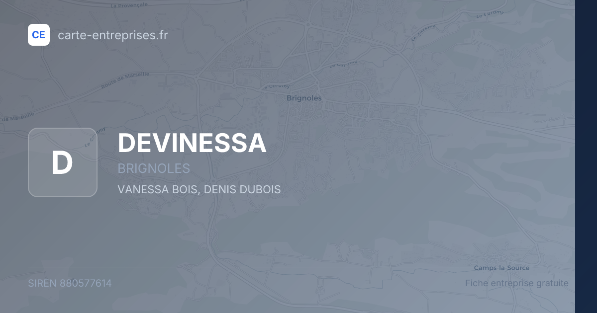 DEVINESSA — 880577614 — fiche entreprise