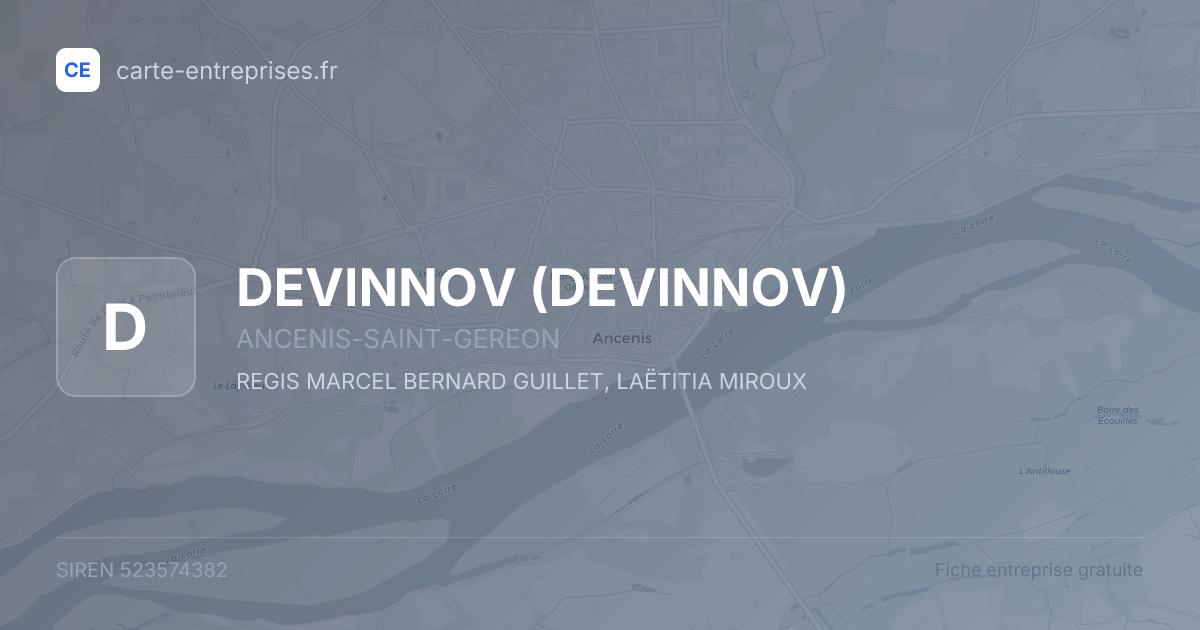 DEVINNOV — 523574382 — fiche entreprise