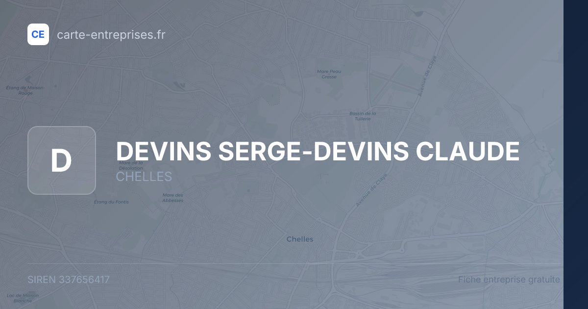 DEVINS SERGE-DEVINS CLAUDE — 337656417 — fiche entreprise